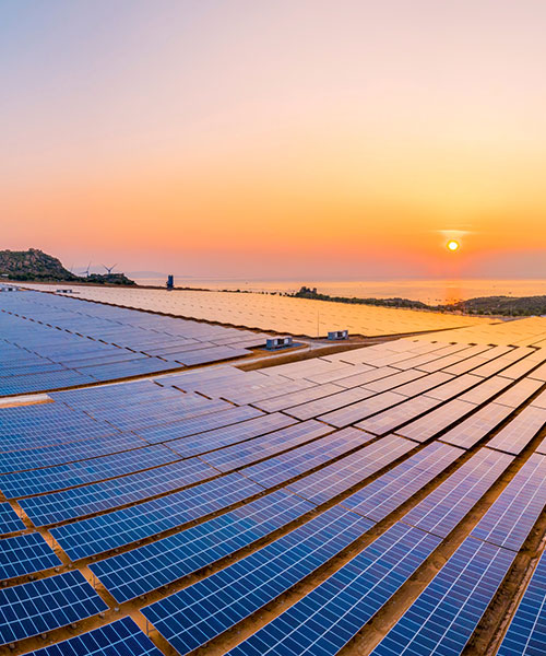 A solar power plant